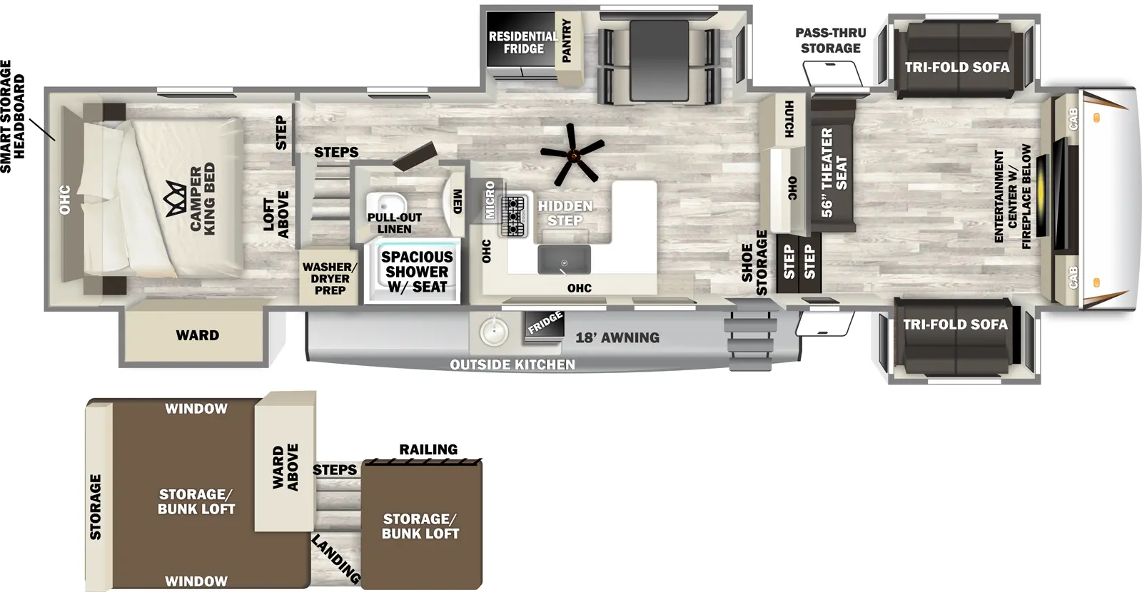 Sabre 37FLL Floorplan